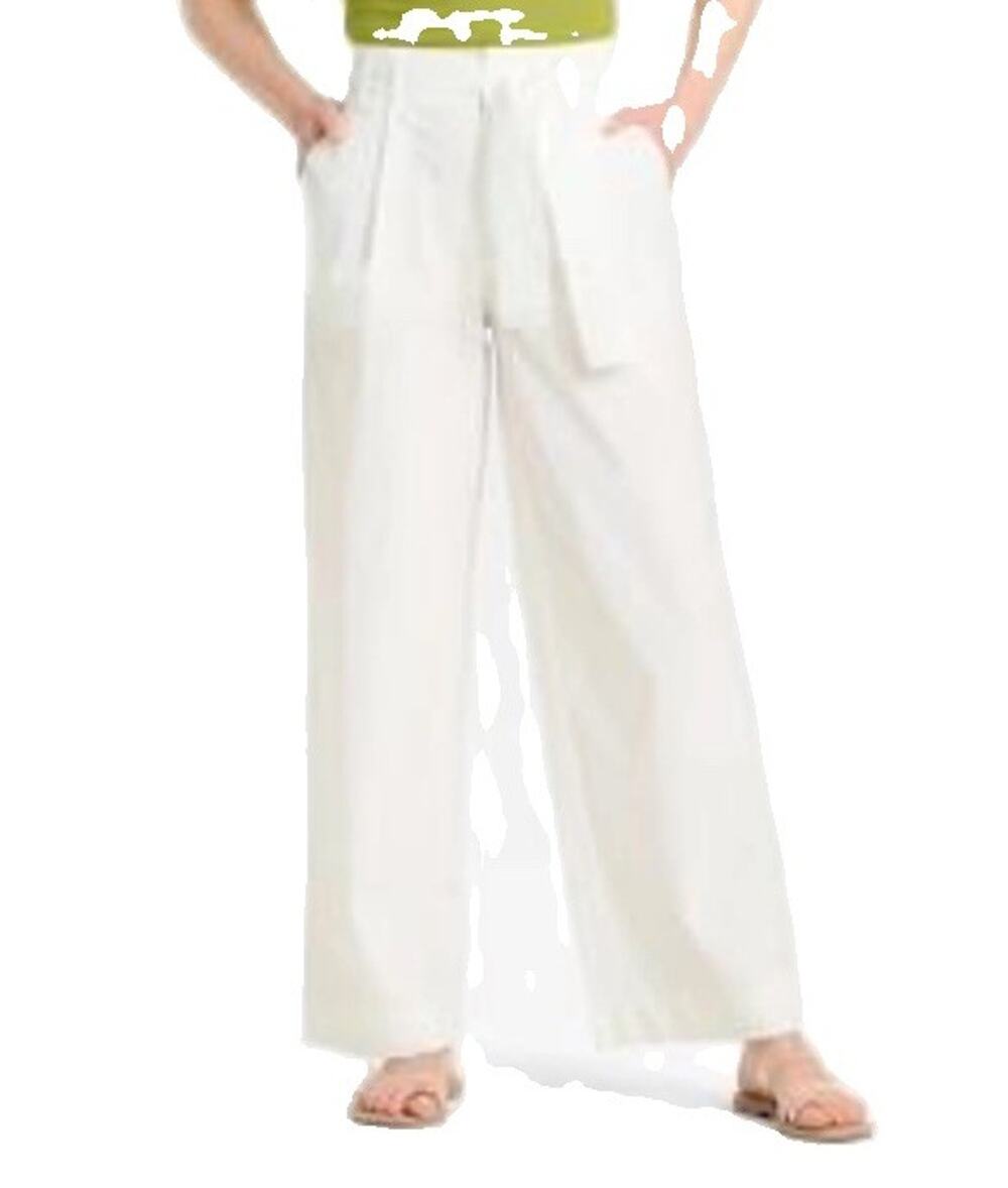 A New Day Women's High-Rise Wide Leg Pull-On Dress Pants White Medium (A103)